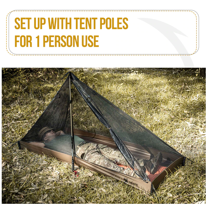Cheap Goat Tents OneTigris 1 Person Mesh Inner Tent Camping Shelter with Waterproofed Tent Bathtub Floor for Tents Tarps Backpacking Hiking   